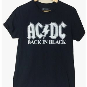 ACDC & KISS Shirt Concert Shirt Band Tee Short Sleeve Crew Neck